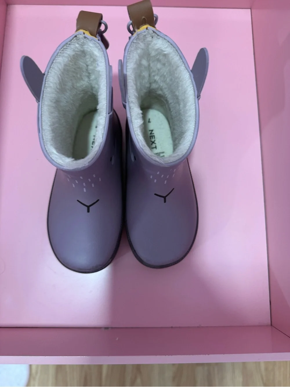 next Lilac Kids Waterproof Boots with Fleece